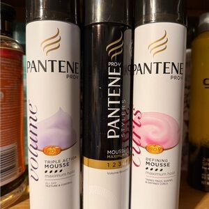 Pantene Pro-V Hair Mousse Set of 3 new